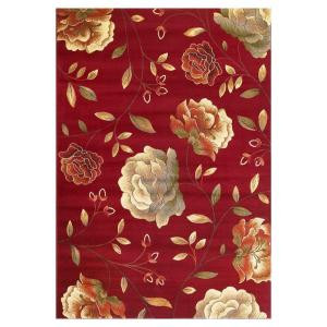 Kas Rugs Rose to Riches Red 2 ft. 3 in. x 4 ft. 1 in. Area Rug