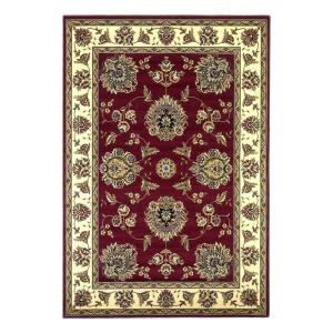 Kas Rugs Classic Mahal Red/Ivory 5 ft. 3 in. x 7 ft. 7 in. Area Rug