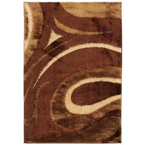 LR Resources Clafouti Baked 5 ft. 3 in. x 7 ft. 6 in. Plush Indoor Area Rug