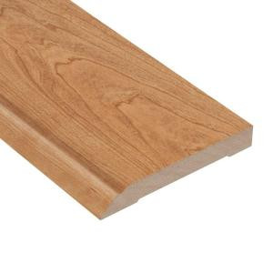 Home Legend High Gloss Taos Cherry 12.7 mm Thick x 3-13/16 in. Wide x 94 in. Length Laminate Wall Base Molding