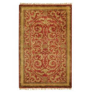 Home Decorators Collection Colette Red 2 ft. 6 in. x 4 ft. 6 in. Accent Rug