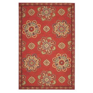 Home Decorators Collection Bianca Red 2 ft. 6 in. x 4 ft. Area Rug