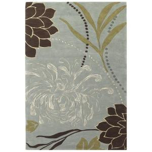 Kas Rugs Floral Romance Slate 8 ft. 6 in. x 11 ft. 6 in. Area Rug