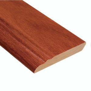 Home Legend High Gloss Santos Mahogany 12.7 mm Thick x 3-13/16 in. Wide x 94 in. Length Laminate Wall Base Molding
