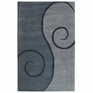 Home Decorators Collection Swirl Grey 8 ft. x 11 ft. Area Rug