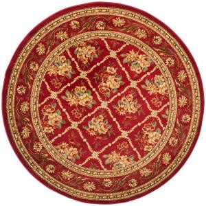 Safavieh Lyndhurst Red/Red 5 ft. 3 in. x 5 ft. 3 in. Round Area Rug