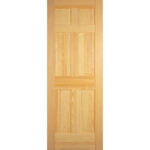 Builder's Choice Clear Pine 6-Panel Interior Door Slab