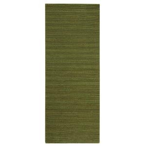 Home Decorators Collection Banded Jute Soft Green 3 ft. x 8 ft. Runner