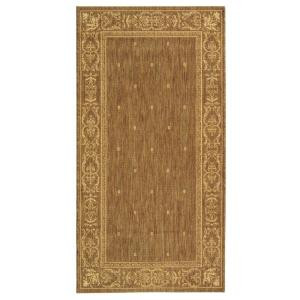 Safavieh Courtyard Brown/Natural 2.6 ft. x 5 ft. Area Rug