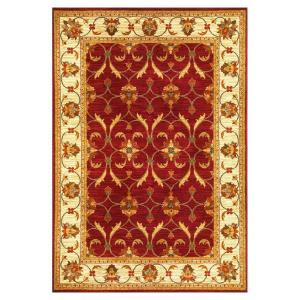 Kas Rugs State of Honor Red/Ivory 7 ft. 10 in. x 9 ft. 10 in. Area Rug