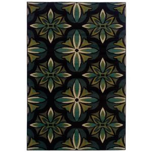 Oriental Weavers Camille Daly Blue 5 ft. x 7 ft. 6 in. Area Rug