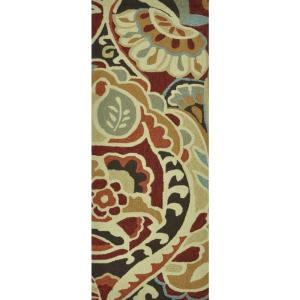 Loloi Rugs Summerton Life Style Collection Red Multi 2 ft. x 5 ft. Runner