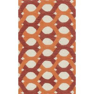 Loloi Rugs Weston Lifestyle Collection Red Orange 2 ft. 3 in. x 3 ft. 9 in. Accent Rug