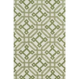 Loloi Rugs Weston Lifestyle Collection Ivory Green 3 ft. 6 in. x 5 ft. 6 in. Area Rug