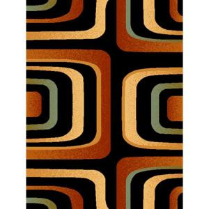 United Weavers Lateral Black 7 ft. 10 in. x 10 ft. 6 in. Area Rug