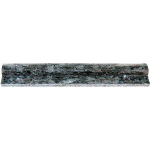MS International Blue Pearl 2 in. x 12 in. Granite Rail-Moulding Wall Tile