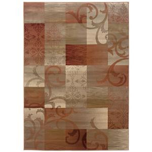 LR Resources Windswept Fall Folly 9 ft. x 12 ft. 2 in. Plush Indoor Area Rug