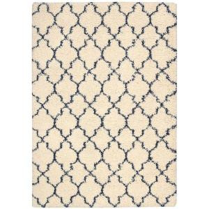 Nourison Amore AMOR2 Ivory/Blue 7 ft. 10 in. x 10 ft. 10 in. Area Rug