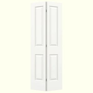 JELD-WEN Smooth 2-Panel Painted Molded Interior Bifold Closet Door