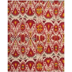 Safavieh Ikat Ivory/Red 8 ft. x 10 ft. Area Rug