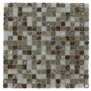Splashback Tile Helter Skelter 12 in. x 12 in. Mixed Materials Floor and Wall Tile