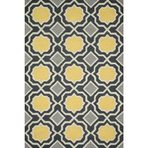 Loloi Rugs Weston Lifestyle Collection Charcoal Gold 5 ft. x 7 ft. 6 in. Area Rug