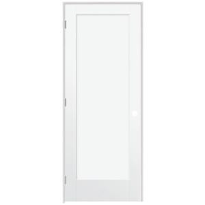 Steves & Sons Ultra 1-Panel Smooth Primed White Prehung Interior Door