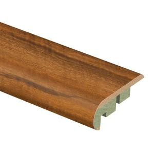 Zamma High Gloss Natural Jatoba 3/4 in. Thick x 2-1/8 in. Wide x 94 in. Length Laminate Stair Nose Molding