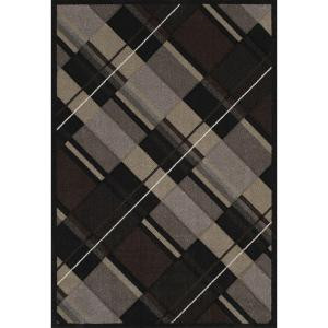 United Weavers Journey Black 5 ft. 3 in. x 7 ft. 6 in. Area Rug