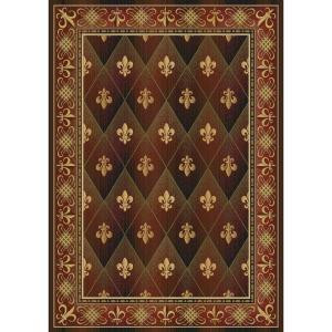 United Weavers Chevalier Burgundy 5 ft. 7 in. x 7 ft. 10 in. Transitional Area Rug