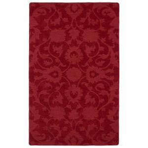Kaleen Imprints Classic Red 3 ft. 6 in. x 5 ft. 6 in. Area Rug