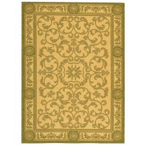 Safavieh Courtyard Natural/Olive 4 ft. x 5.6 ft. Area Rug