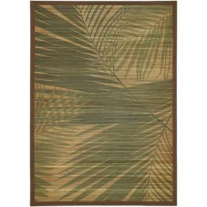 LR Resources Palm Tree Natural 5 ft. x 7 ft. Eco-friendly Indoor Area Rug