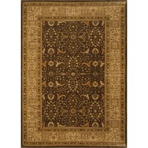 Home Dynamix Antiqua Brown/Cream 7 ft. 8 in. x 10 ft. 2 in. Area Rug