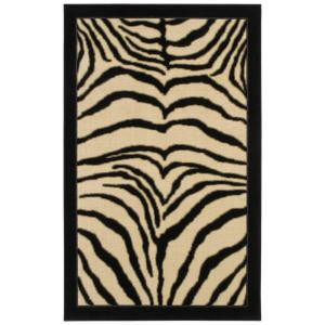 Mohawk Zebra Safari Black 2 ft. 6 in. x 3 ft. 10 in. Accent Rug