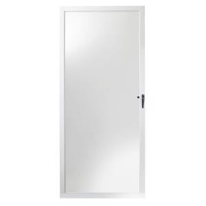 EMCO 75 Series 36 in. White Full-View Storm Door with Black Hardware