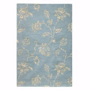 Home Decorators Collection Lancaster Light Blue 9 ft. 6 in. x 13 ft. 9 in. Area Rug