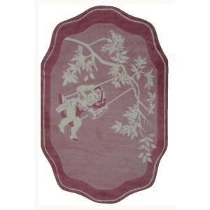 LA Rug Inc. Supreme Pink Toile 39 in. x 58 in. Area Rug