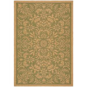Safavieh Courtyard Green/Natural 8 ft. x 11 ft. Area Rug