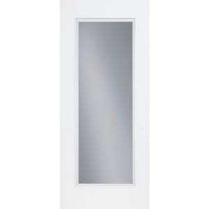 Masonite Premium Full Lite Primed Steel Entry Door with No Brickmold