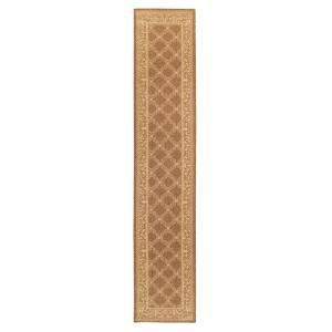 Home Decorators Collection Entwined Cocoa and Natural 2 ft. 3 in. x 7 ft. 10 in. Runner