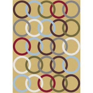 Tayse Rugs Metro Yellow 2 ft. 7 in. x 7 ft. 3 in. Contemporary Area Rug