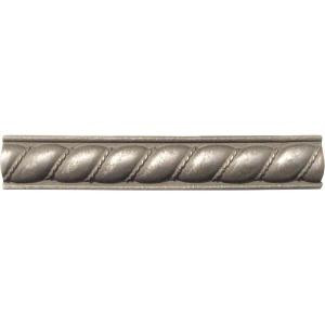 MS International Pewter Listello Rope 1 in. x 6 in. Metal Molding Wall Tile (0.5 Ln. Ft. per piece)