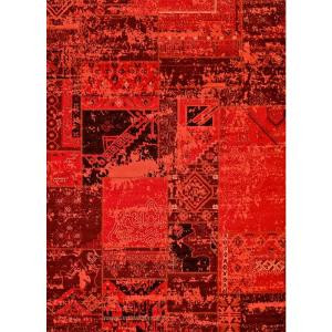 United Weavers Miranda Fire Red 5 ft. 3 in. x 7 ft. 6 in. Area Rug