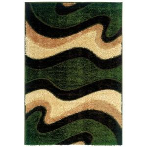 United Weavers Shimmer Green 5 ft. 3 in. x 7 ft. 6 in. Area Rug