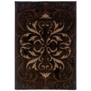 United Weavers Radiance Coffee 5 ft. 3 in. x 7 ft. 6 in. Area Rug