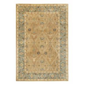 Home Decorators Collection Menton Gold and Blue 8 ft. x 11 ft. Area Rug