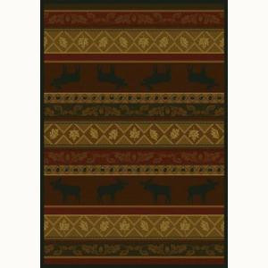United Weavers Moose 5 ft. 3 in. x 7 ft. 6 in. Contemporary Lodge Area Rug