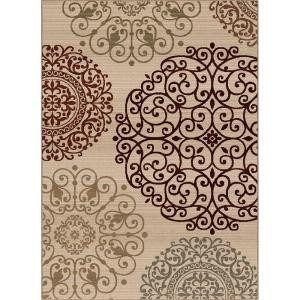 Orian Rugs Aston White 7 ft. 10 in. x 10 ft. 10 in. Area Rug