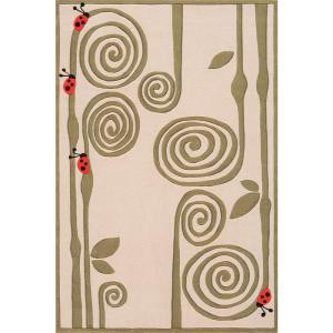 Momeni Caprice Collection Ivory 2 ft. x 3 ft. Area Rug